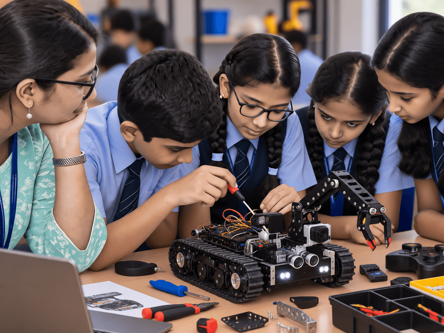 Collaborative Classroom Rescue Robotics