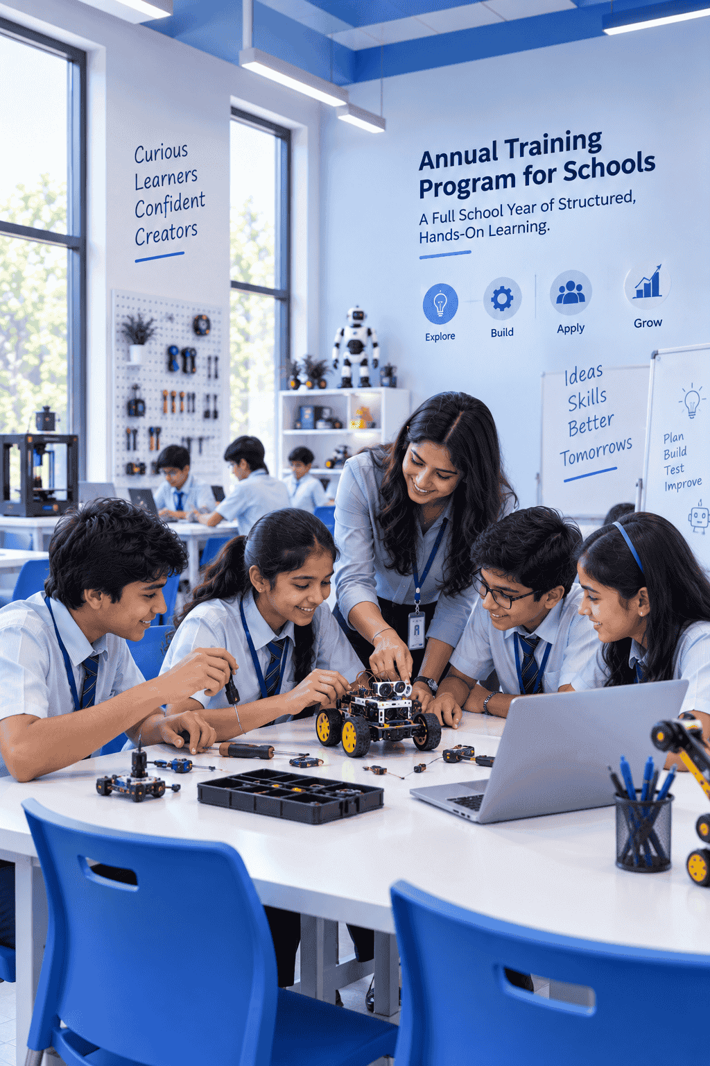 Collaborative robotics lab learning