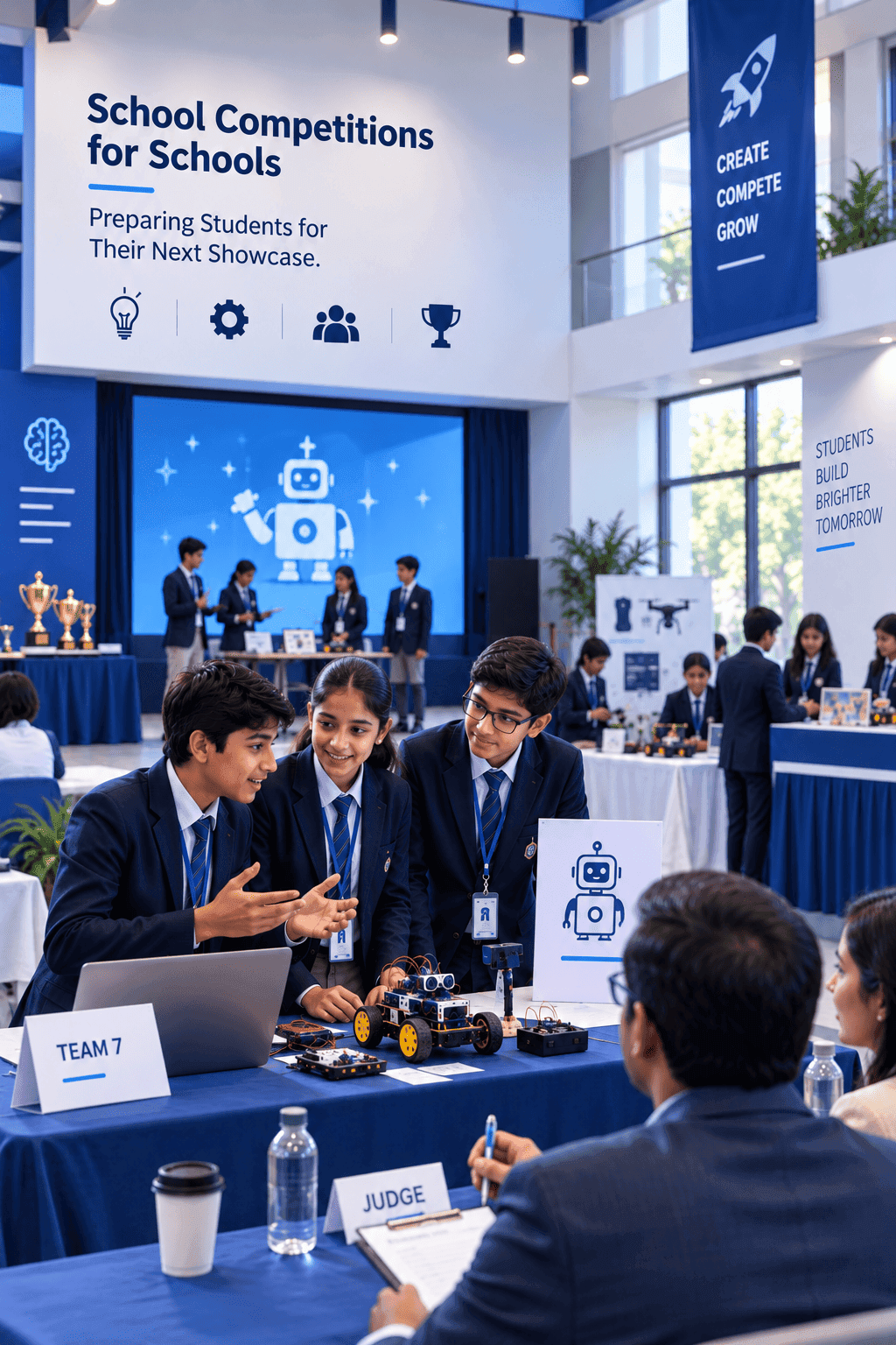 School robotics fair showcase