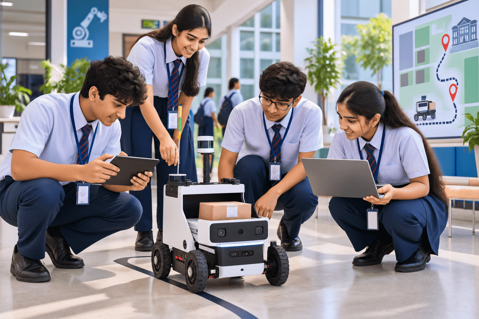 Students Test Autonomous Delivery Robot