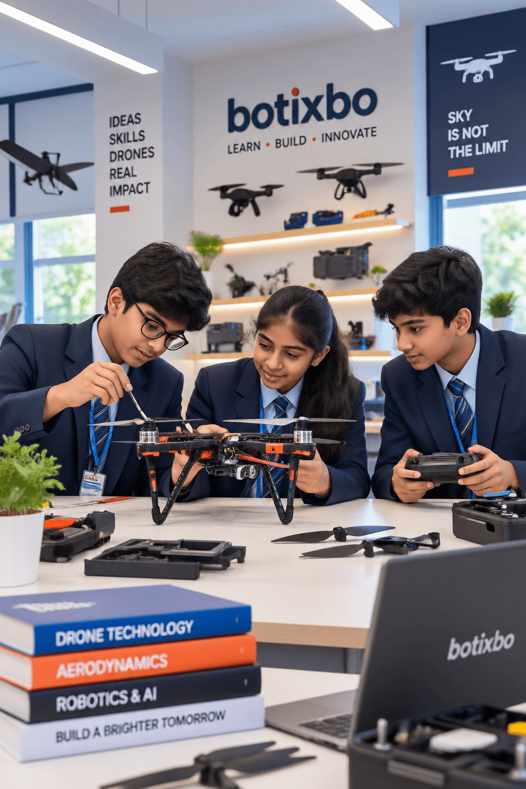Teen robotics workshop: drone innovation